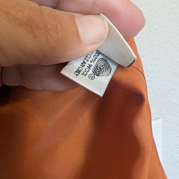 VERY RARE 80s USA MADE CALVIN KLEIN SUIT | 8 | EVC | Texas Longhorn Orange - Picture 14 of 16